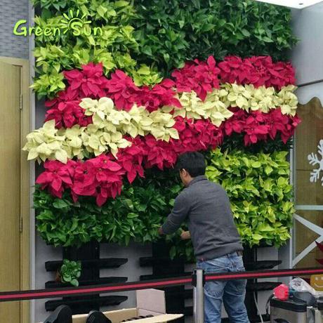 greensun簡易積木植物墻體立體垂直綠化陽臺室內外家庭花盆裝飾墻